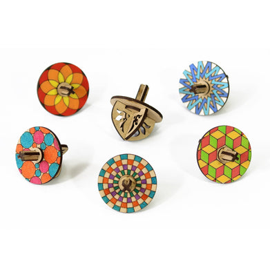 imagFunvention Spinning Tops Set Of 6