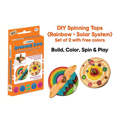imagFunvention Spinning Tops Solar - Pack Of 6 Po2 -Fskst2So2P6
