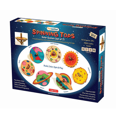 imagFunvention Spinning Tops Solar System Set Of 7