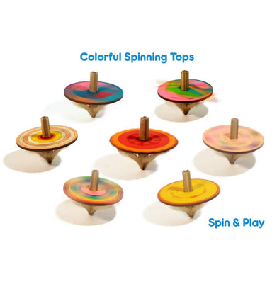 imagFunvention Spinning Tops Solar System Set Of 7