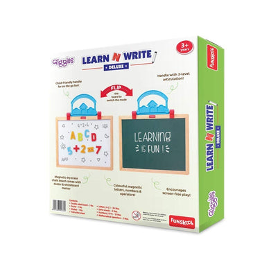 imagGiggles - Learn N Write Deluxe , 3 in 1 Magnetic Dry Erase & Chalkboard