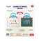 imag3Giggles - Learn N Write Deluxe , 3 in 1 Magnetic Dry Erase & Chalkboard