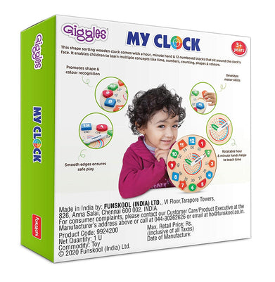 imagGiggles - My Clock, Shape sorting clock puzzle