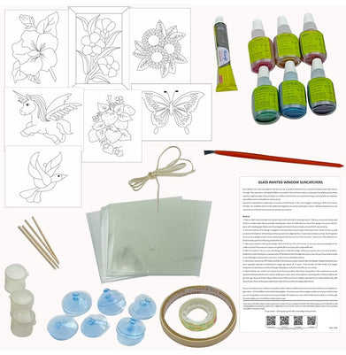 imagGlass Painted Window Suncatchers