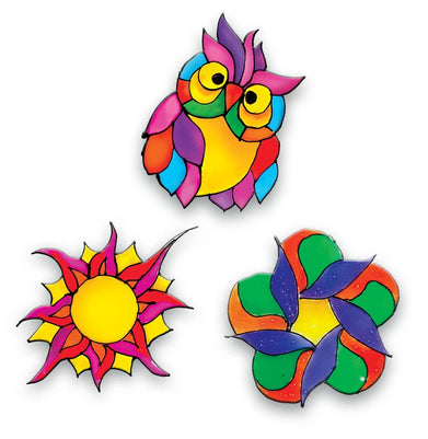 imagGlass Painted Window Suncatchers