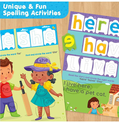 imagImagimake Learn To Spell-Preschool Learning Activities-Includes Sight Words, CVC letters, Phonics Books for Beginners 10%OFF, 3-5 Years Toys & Games, 6-8 Years Toys & Games, Beyond Books, BOOKS5, Educational, Learn to Spell, Non Discounted Products, Toys & Games crossword.in