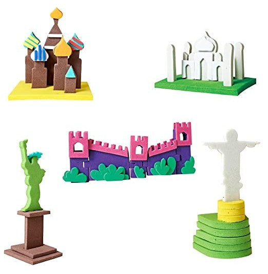 Imagimake Monuments Worldwide: Creative 3D Model Building Set for Kids