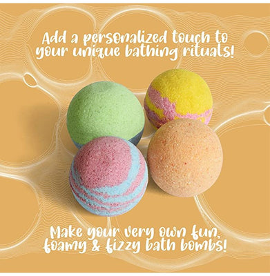 imagKalakaram Bath Bombs Making Kit, Make your Own 4 Fun Bath Bombs at Home, DIY Activity for Kids, Colorful Bath Bombs Making Kit