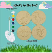 image //www.c...Kalakaram Paint Your Own Dinosaur Coaster DIY Kit for Kids