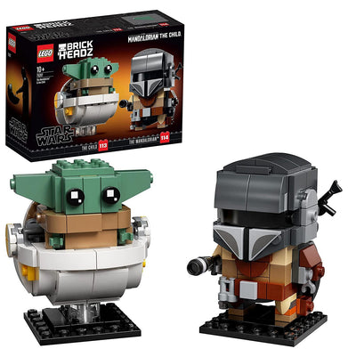 imagLEGO BrickHeadz Star Wars The Mandalorian & The Child 75317 Building Kit 295 Pieces