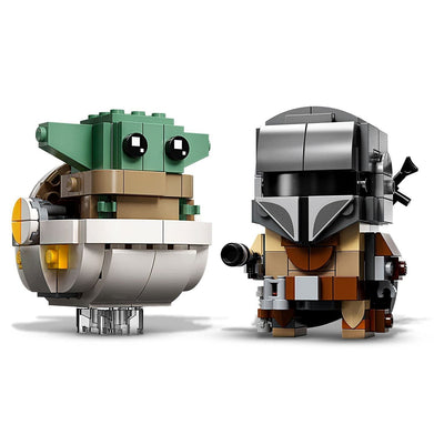 imagLEGO BrickHeadz Star Wars The Mandalorian & The Child 75317 Building Kit 295 Pieces