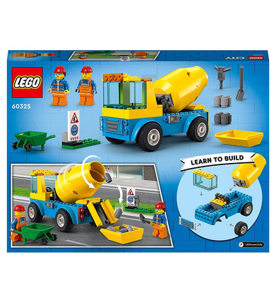 imagLEGO City Cement Mixer Truck 60325 Building Kit 85 Pieces