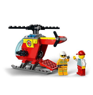 imagLEGO City Fire Helicopter 60318 Building Kit 53 Pieces