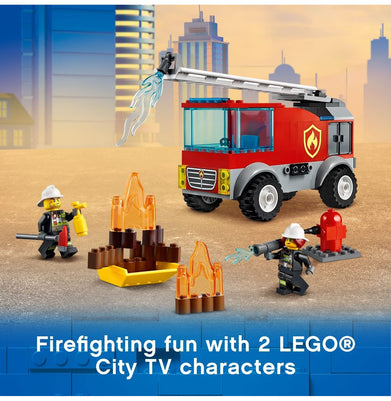 imagLego City Fire Ladder Truck 60280 Building Kit 88 Pieces