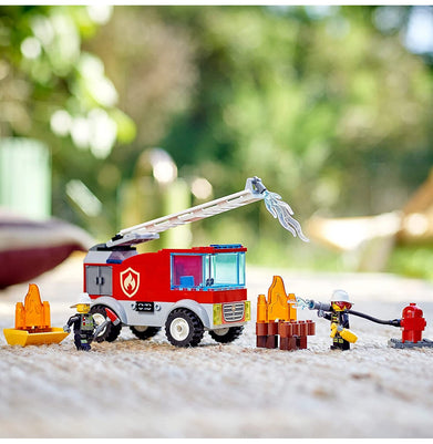 imagLego City Fire Ladder Truck 60280 Building Kit 88 Pieces