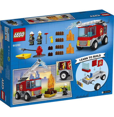 imagLego City Fire Ladder Truck 60280 Building Kit 88 Pieces