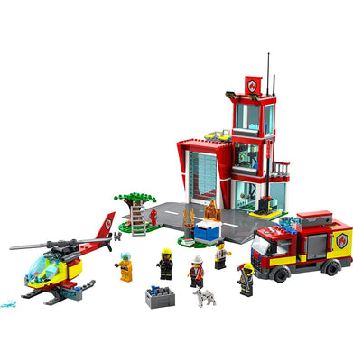 imagLEGO City Fire Station 60320 Building Kit 540 Pieces