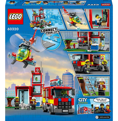 imagLEGO City Fire Station 60320 Building Kit 540 Pieces