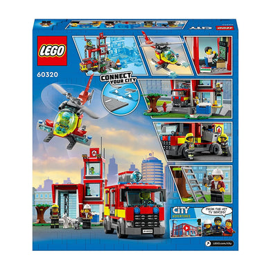 imagLEGO City Fire Station 60320 Building Kit 540 Pieces
