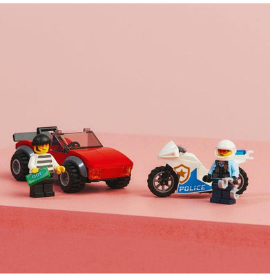imagLEGO City Police Bike Car Chase 60392 Building Toy Set