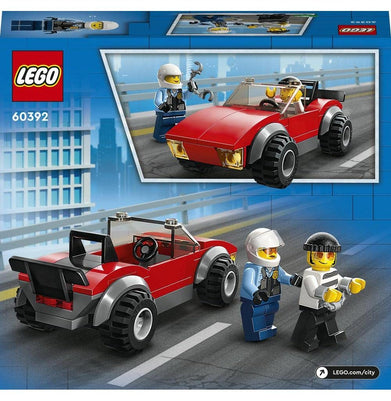 imagLEGO City Police Bike Car Chase 60392 Building Toy Set