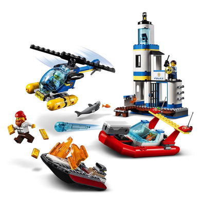 imagLEGO City Seaside Police and Fire Mission 60308 Building Kit
