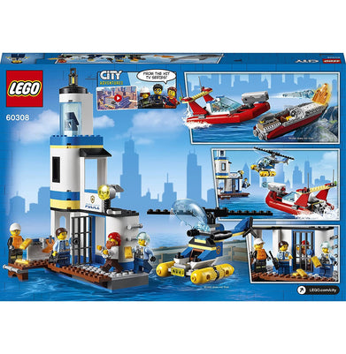 imagLEGO City Seaside Police and Fire Mission 60308 Building Kit