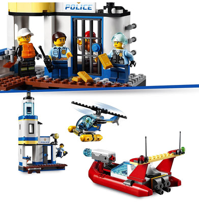 imagLEGO City Seaside Police and Fire Mission 60308 Building Kit