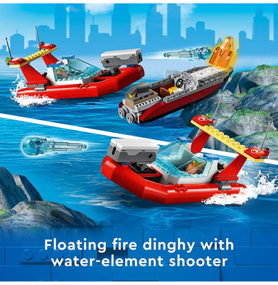 imagLEGO City Seaside Police and Fire Mission 60308 Building Kit