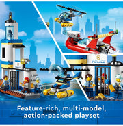 image //www.c...LEGO City Seaside Police and Fire Mission 60308 Building Kit