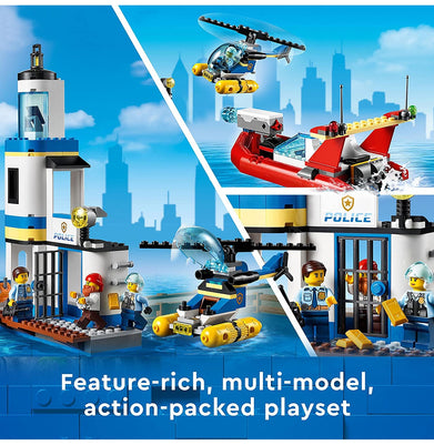 imagLEGO City Seaside Police and Fire Mission 60308 Building Kit