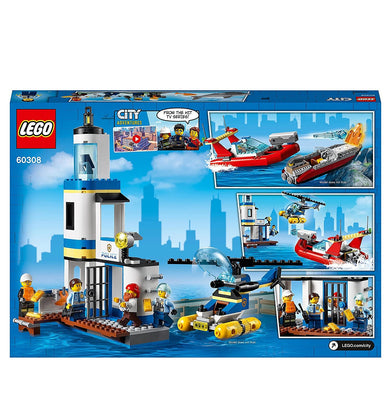 imagLEGO City Seaside Police and Fire Mission 60308 Building Kit