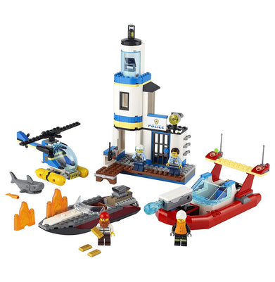 imagLEGO City Seaside Police and Fire Mission 60308 Building Kit