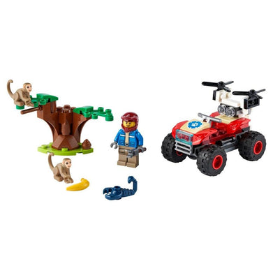 imagLEGO City Wildlife Rescue ATV 60300 Building Kit (74 Pieces) - Crossword.in 