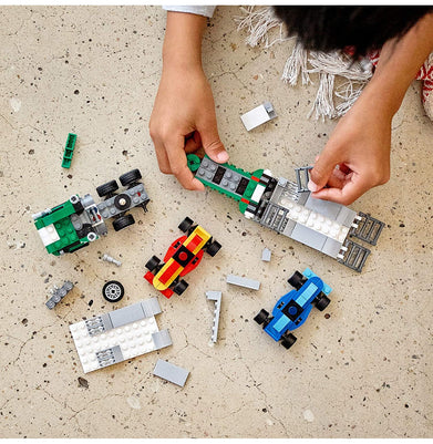 imagLEGO Creator 3in1 Race Car Transporter 31113 Building Kit; Makes a Great Gift for Kids Who Love Fun Toys and Creative Building