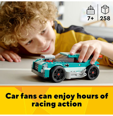 imagLEGO Creator 3in1 Street Racer 31127 Building Kit 258 Pieces