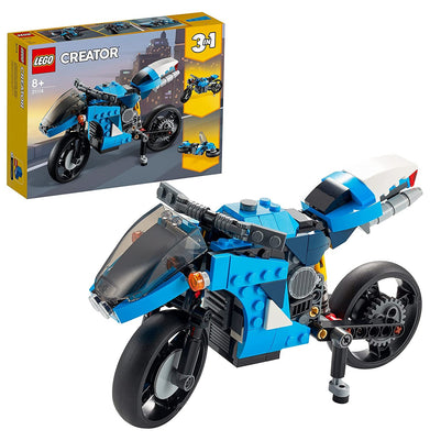 imagLEGO Creator 3in1 Superbike 31114 Building Kit 236 Pieces