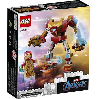 imagLEGO Marvel Iron Man Mech Armour 76203 Building Kit 130 Pieces