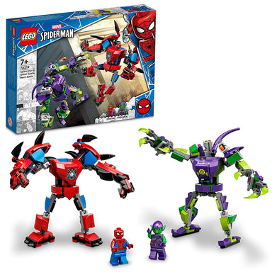 imagLEGO Marvel Spider-Man & Green Goblin Mech Battle 76219 Building Kit 298 Pieces