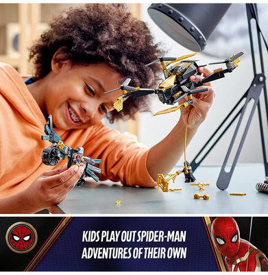imagLego Marvel Spider-Man Multicolor Block Construction For Kids 76195 Spider-Man’s Drone Duel V29