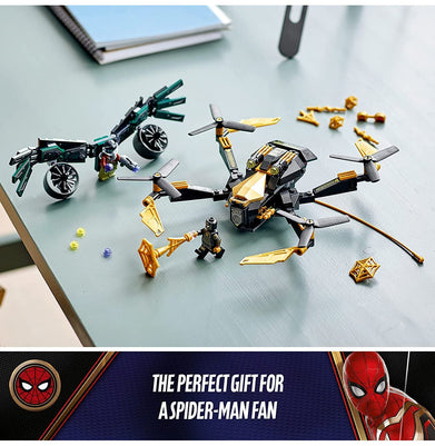 imagLego Marvel Spider-Man Multicolor Block Construction For Kids 76195 Spider-Man’s Drone Duel V29