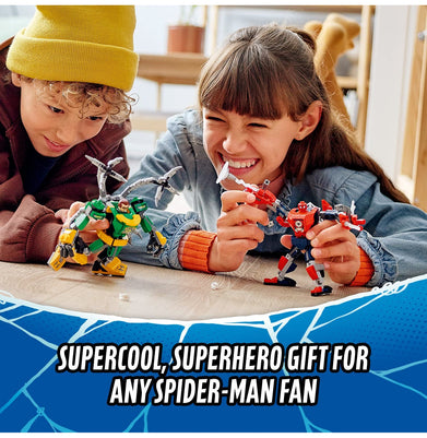 imagLEGO Marvel Spider-Man: Spider-Man & Doctor Octopus Mech Battle 76198 Building Kit 305 Pieces