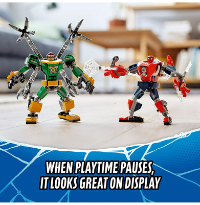 imagLEGO Marvel Spider-Man: Spider-Man & Doctor Octopus Mech Battle 76198 Building Kit 305 Pieces