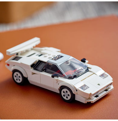 imagLEGO Speed Champions Lamborghini Countach 76908 Building Kit; Collectible Model of the Iconic 1970s Super Sports Car for Kids