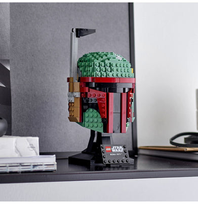 imagLEGO Star Wars Boba Fett Helmet 75277 Collectible Building Kit 625 Pieces