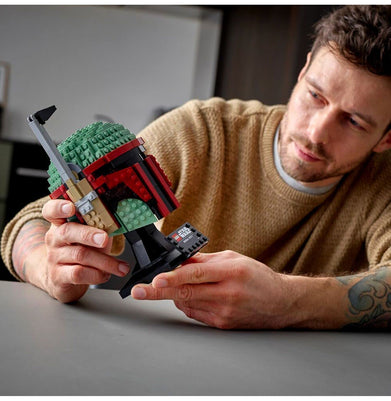 imagLEGO Star Wars Boba Fett Helmet 75277 Collectible Building Kit 625 Pieces