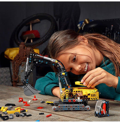 imagLego Technic Heavy-Duty Excavator 42121 Building Kit Multicolor -569 Pieces