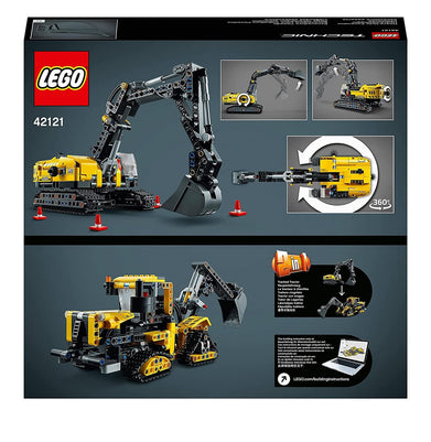imagLego Technic Heavy-Duty Excavator 42121 Building Kit Multicolor -569 Pieces