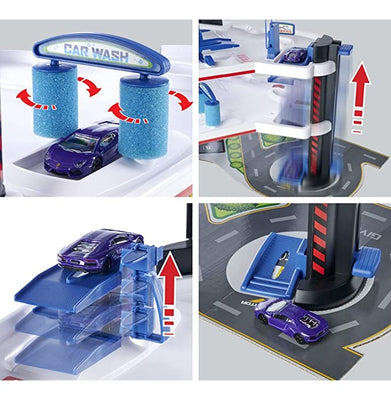 imagMajorette Urban Garage with Lift, Car Wash, Garage and Petrol Station