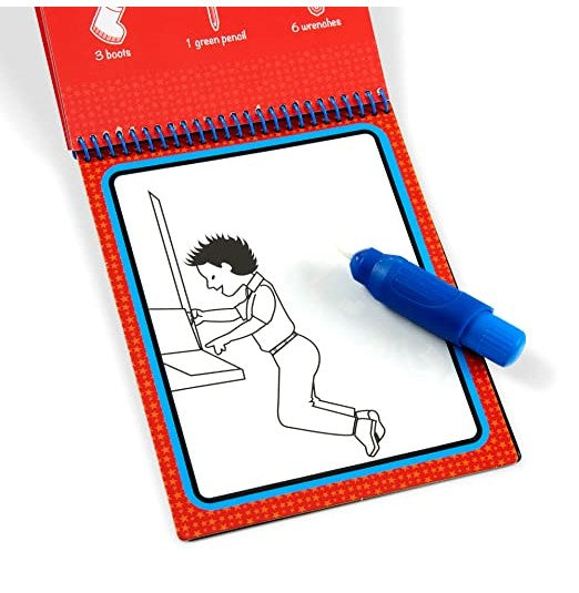 Melissa & Doug On The Go Space Water Wow! Reusable Mess-Free Water-Reveal Activity Pad - Crossword.in 